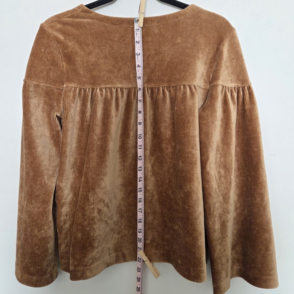 Madewell Texture & Thread Womens Small Corduroy Swing Top - Picture 4 of 8